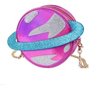 Pink planet Saturn novelty purse NWOT new